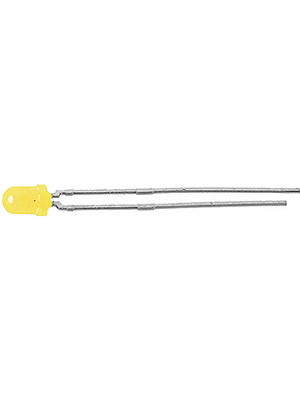 Vishay Telefunken - TLHY 4605 - LED 3 mm (T1) yellow, TLHY 4605, Vishay Telefunken