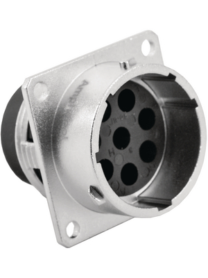 Amphenol - RT0018-8PNH - Square flange receptacle RT360 Poles=8 N/A Male Housing size18, RT0018-8PNH, Amphenol