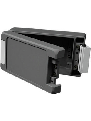 Bopla - BA 100806 F-7024 - Metal enclosure, graphite grey, 86 x 121 x 60 mm, Aluminium, IP 66 / IP 67 / IP 69, Bocube, BA 100806 F-7024, Bopla