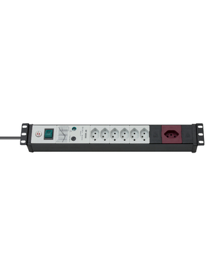 Brennenstuhl - 1156052396 - Outlet strip, 1 Switch / 19" Rack, 6 + 1xType 13, 3 m, 1156052396, Brennenstuhl