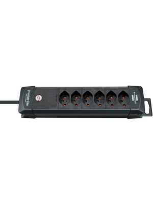 Brennenstuhl - 5112026 - Outlet strip, 6xType 13, 3 m, Type 12, 5112026, Brennenstuhl