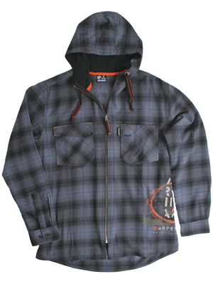 Bjoernklaeder - 967074099-L - Flannel Hood, Carpenter ACE black/grey L, 967074099-L, Bj?rnkl?der