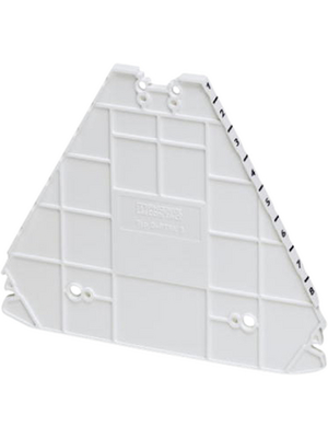 Phoenix Contact - D-PTRV 8 WH 1-8 - End plate, white, D-PTRV 8 WH 1-8, Phoenix Contact