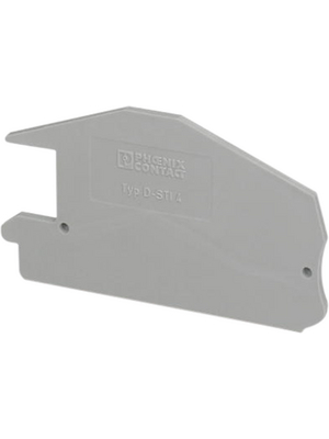 Phoenix Contact - D-STI 4 - End plate, grey, D-STI 4, Phoenix Contact