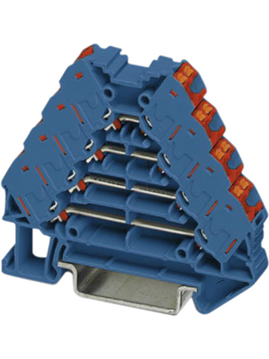 Phoenix Contact - PTRV 4 BU/RD - Marshalling Terminal block CLIPLINE PT N/A blue / red, PTRV 4 BU/RD, Phoenix Contact