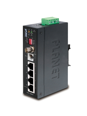 Planet - IVC-2002 - Ethernet Extender RJ45 10/100 Base-T - BNC Female / RJ11 (6P4C) Female, IVC-2002, Planet