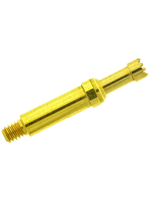 PTR Messtechnik - 5110/G-C-1.5N-AU-2.3 C - Spring contact 10 A 17.1 mm Serrated, 5110/G-C-1.5N-AU-2.3 C, PTR Messtechnik