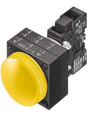 Siemens - 3SB3204-6AA30 - Indicator lamp with holder BA9s, Plastic, yellow, 3SB3204-6AA30, Siemens