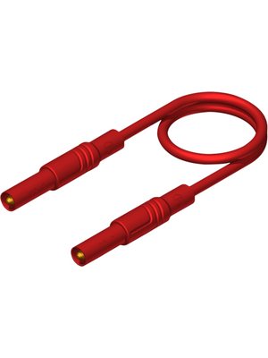 SKS Kontakttechnik - MLS GG 25/1  red - Safety test lead ? 4 mm red 25 cm 1 mm2 CAT III, MLS GG 25/1  red, SKS Kontakttechnik