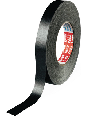 Tesa - 04651 100MM X 50 M BLACK - Cloth tape black 100 mmx50 m, 04651 100MM X 50 M BLACK, Tesa