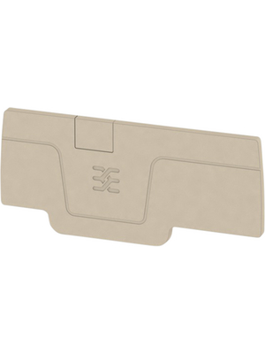 Weidmller - AEP 3C 2.5 - 1521510000 - End plate N/A 64 x 2.1 x 29 mm beige A, AEP 3C 2.5 - 1521510000, Weidmller