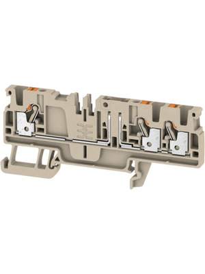 Weidmller - ADT 2.5 3C W/O DTLV - 1989940000 - Test disconnect terminal block N/A Dark Beige, 0.5...2.5 mm2, ADT 2.5 3C W/O DTLV - 1989940000, Weidmller