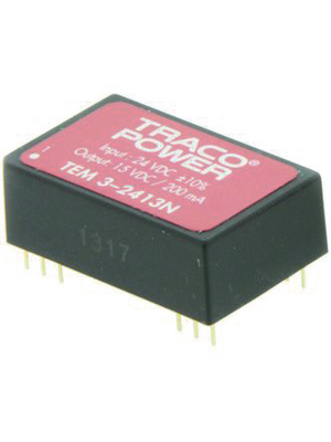 Traco Power - TEM 3-0511N - DC/DC converter 5 VDC 5 VDC, TEM 3-0511N, Traco Power