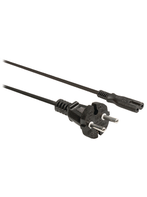 Valueline - VLEP11440B50 - Power Cable Denmark Male IEC-320-C7 5.00 m, VLEP11440B50, Valueline