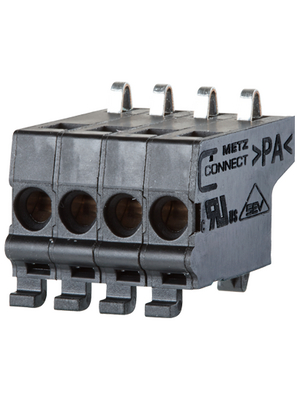 Metz Connect - SC30304HBNN - Terminal block with compression contacts Series SC303 Pitch 3.5 mm horizontal 4P, SC30304HBNN, Metz Connect