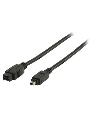 Valueline - VLCP62500B2.00 - FireWire cable 2.00 m black, VLCP62500B2.00, Valueline