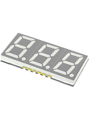 Everlight Electronics - ELST406SURWA/S530-A3/S290 - 7-segment LED-display red 10 mm SMD, ELST406SURWA/S530-A3/S290, Everlight Electronics