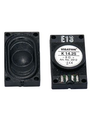 Visaton - K 14.25,  8 OHM - Small loudspeaker 1.4 x 25 cm (0.5" x 1") 8 Ohm 1.5 W, K 14.25,  8 OHM, Visaton