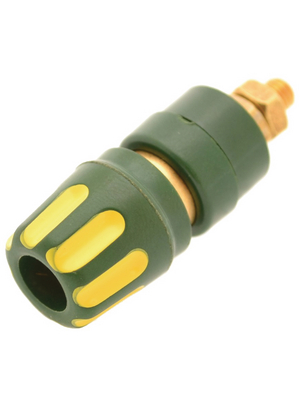 SKS Kontakttechnik - PKI 10 A AU YELLOW/GREEN - Binding post ? 4 mm yellow/green, PKI 10 A AU YELLOW/GREEN, SKS Kontakttechnik