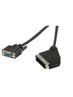 Valueline - VLVP31550B20 - Video cable 2 m black, VLVP31550B20, Valueline