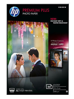 Hewlett Packard (DAT) - CR695A - Premium Plus photo paper 10 x 15 cm, CR695A, Hewlett Packard (DAT)