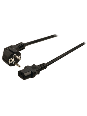 Valueline - VLEP10015B100 - Power Cable Type F (CEE 7/4) IEC-320-C13 10.0 m, VLEP10015B100, Valueline