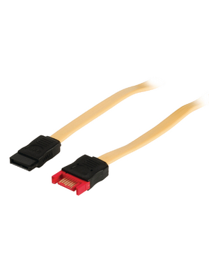 Valueline - VLCP73205Y05 - SATA cable 6 Gb/s 0.50 m yellow, VLCP73205Y05, Valueline