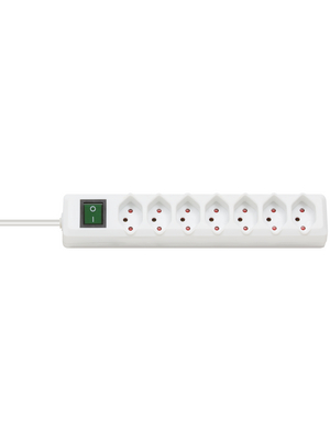 Brennenstuhl - 1159462327 - Outlet strip, 1 Switch / Magnetic Backside, 7xType 13, 2 m, Type 12, 1159462327, Brennenstuhl