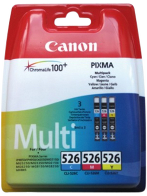 Canon Inc - 4541B009 - Ink cartridge multipack CLI-526 yellow / Cyan / magenta, 4541B009, Canon Inc