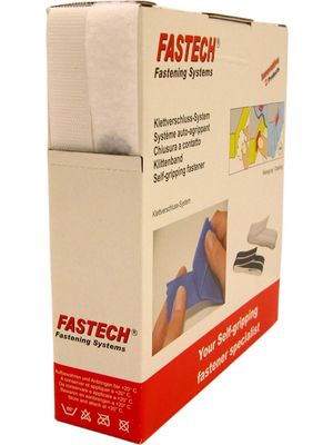 Fastech - B20-STD000010 - Hook-and-loop fastener white 20 mmx10.0 m PU=Reel of 10 meter, B20-STD000010, Fastech