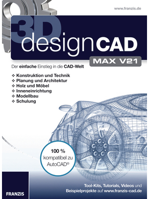 Franzis - 978-3-645-70142-6 - DesignCAD 3D Max v21, 978-3-645-70142-6, Franzis