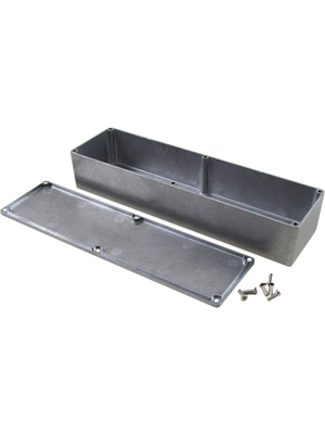 Hammond - 1590BX - Metal enclosure, Natural aluminum, 70 x 254 x 49.5 mm, Die cast aluminium / Alloy, IP 54, 1590, 1590BX, Hammond