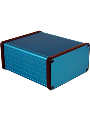 Hammond - 1455N1201BU - Metal enclosure, blue, 103 x 120 x 53 mm, Aluminium, 1455N1201BU, Hammond