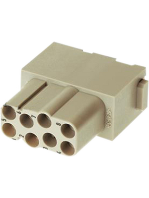 HARTING - 09 14 008 2634 - Connector, Module Han EE Quick-Lock, Male, Pole no.8, Han-Quick Lock?, 09 14 008 2634, HARTING