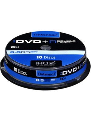 Intenso - 4381142 - DVD+R 8.5 GB Spindle of 10, 4381142, Intenso