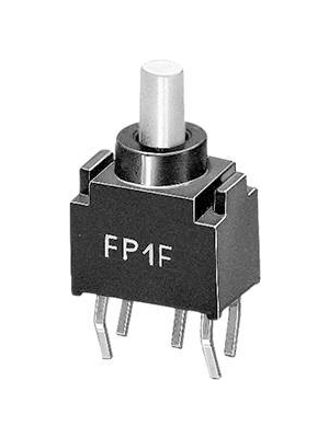 Knitter-Switch - FP 1 F - PCB push-button switch Pin Connections / PCB THT 28 VDC, FP 1 F, Knitter-Switch