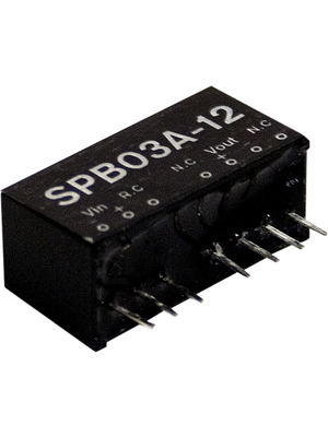 Mean Well - SPB03A-05 - DC/DC converter 9...18 VDC 5 VDC,3 W, SPB03A-05, Mean Well