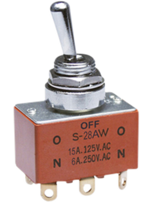 NKK - S28AW - Toggle switch (on)-off-(on) 2P, S28AW, NKK