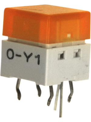 Omron Electronic Components - B3W-9000-Y1Y - PCB Switch 24 VDC 50 mA yellow Through Hole THT, B3W-9000-Y1Y, Omron Electronic Components