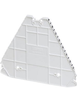 Phoenix Contact - D-PTRV 8 WH A-H - End plate, white, D-PTRV 8 WH A-H, Phoenix Contact