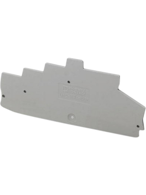 Phoenix Contact - D-ST 2,5-4L/2P - End plate, grey, D-ST 2,5-4L/2P, Phoenix Contact