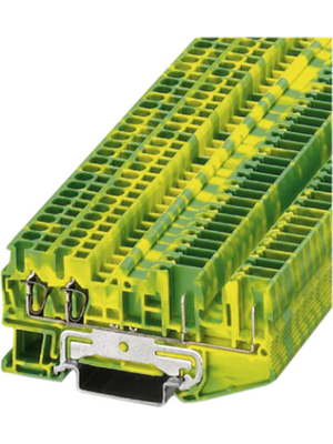 Phoenix Contact - ST 2,5-QUATTRO/2P-PE - Feed-through terminal block N/A green-yellow, 0.08...2.5 mm2, 3040041, ST 2,5-QUATTRO/2P-PE, Phoenix Contact