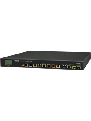 Planet - GSW-1222VUP - Network Switch 10x 10/100/1000 2x SFP 19", GSW-1222VUP, Planet