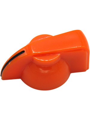 RND Components - RND 210-00276 - Pointer Knob, orange, with line, Diameter19 mm, RND 210-00276, RND Components