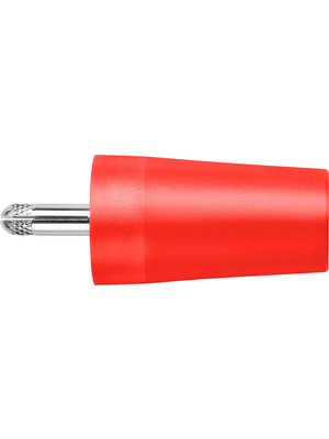 Schtzinger - SURB 2112 NI / RT - Safety adapter ? 4 mm red 1000 V, 32 A, CAT II 45.6 mm, SURB 2112 NI / RT, Schtzinger