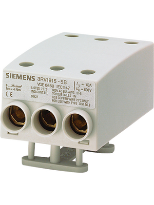 Siemens - 3RV1915-5B - Line-side terminal 690 VAC -20...+60 C IP 20, 3RV1915-5B, Siemens