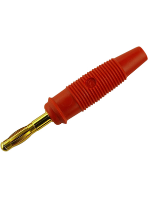 SKS Kontakttechnik - LAS 30 Au red - Plug ? 4 mm red CAT I N/A, LAS 30 Au red, SKS Kontakttechnik