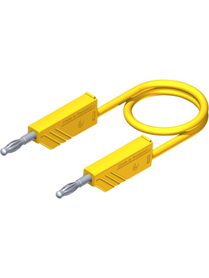 SKS Kontakttechnik - MLN 150/2,5 yellow - Test lead ? 4 mm yellow 150 cm 2.5 mm2 CAT I, MLN 150/2,5 yellow, SKS Kontakttechnik