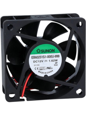 Sunon - EB60251S1-000U-999 - Axial fan 60 x 60 x 25 mm 40 m3/h 12 VDC 1.6 W, EB60251S1-000U-999, Sunon