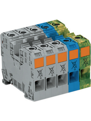 Wago - 285-139 - Terminal block N/A green / blue / yellow, 6...35 mm2, 285-139, Wago